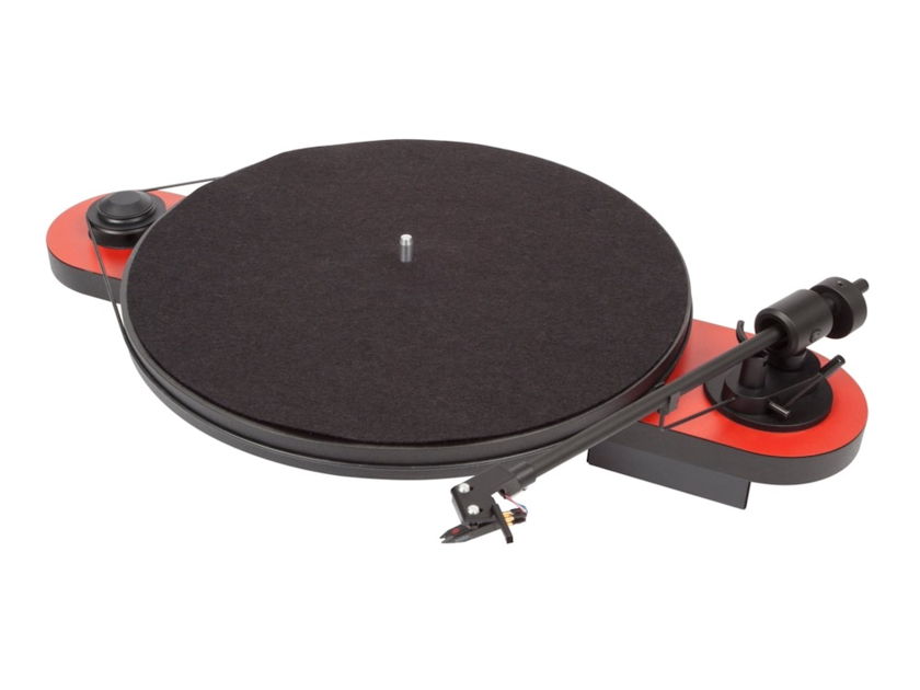 NEW Pro-Ject Elemental Phono USB - Analog and Digital Output Turntable  - Red
