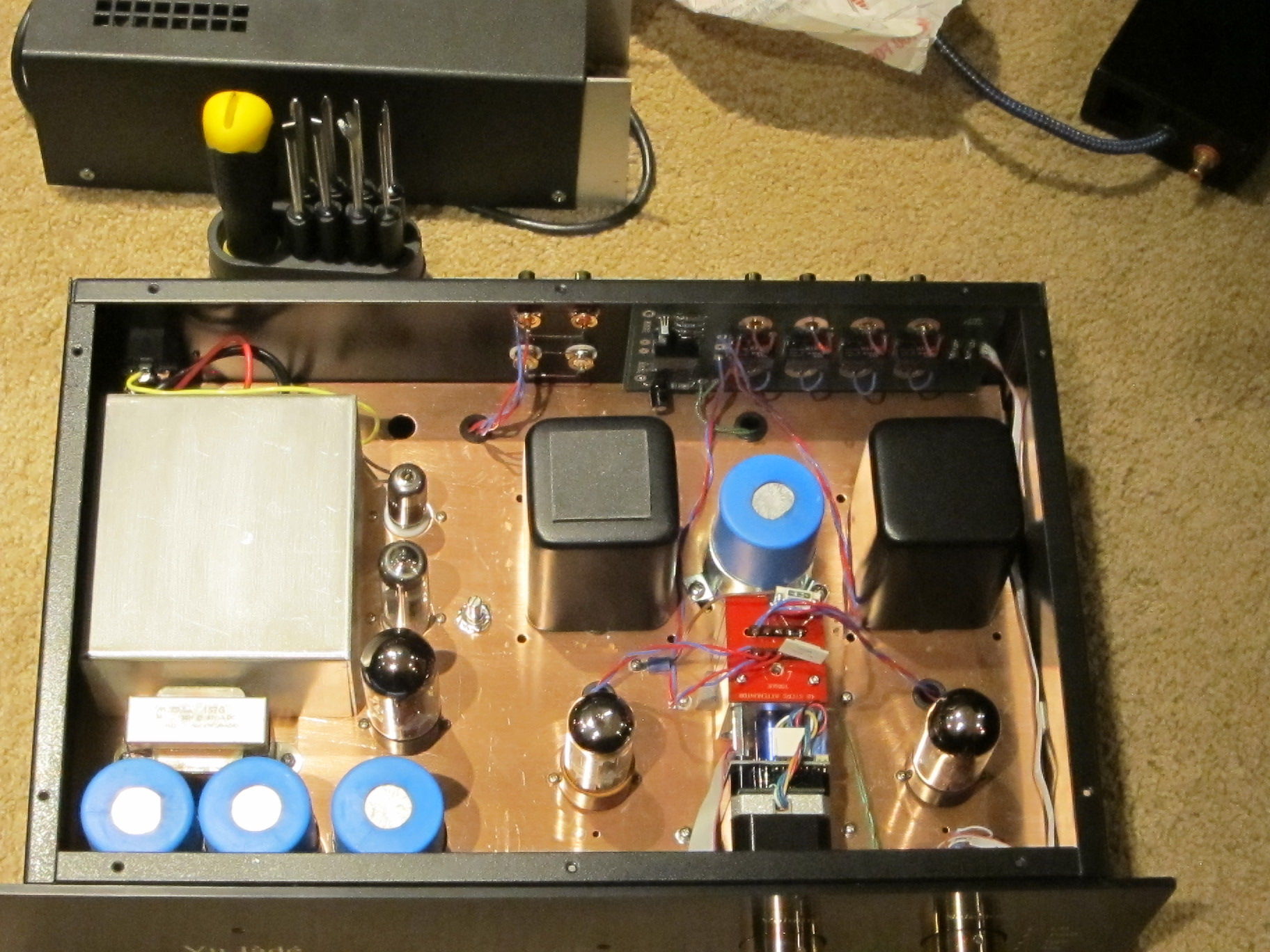 Vu Jade Audio 6SN7 Tube Preamp - internals