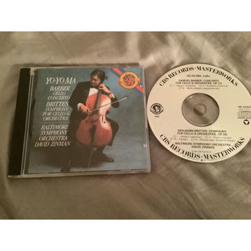 Yo Yo Ma CBS Records CD  Barber Cello Concerto
