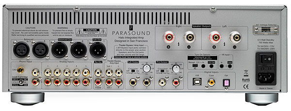 Parasound Halo integrated 2.1 channel integrated amp & DAC