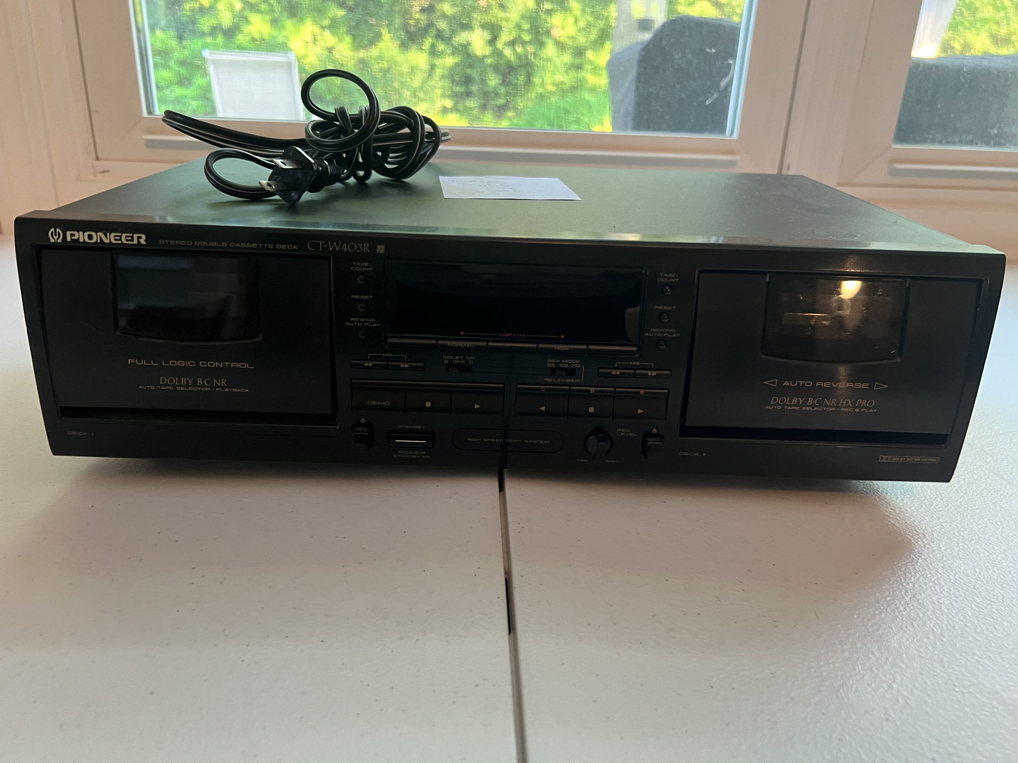 Pioneer CTW403R Double Cassette Deck