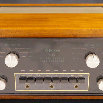 McIntosh C-28 Preamplifier with wood case