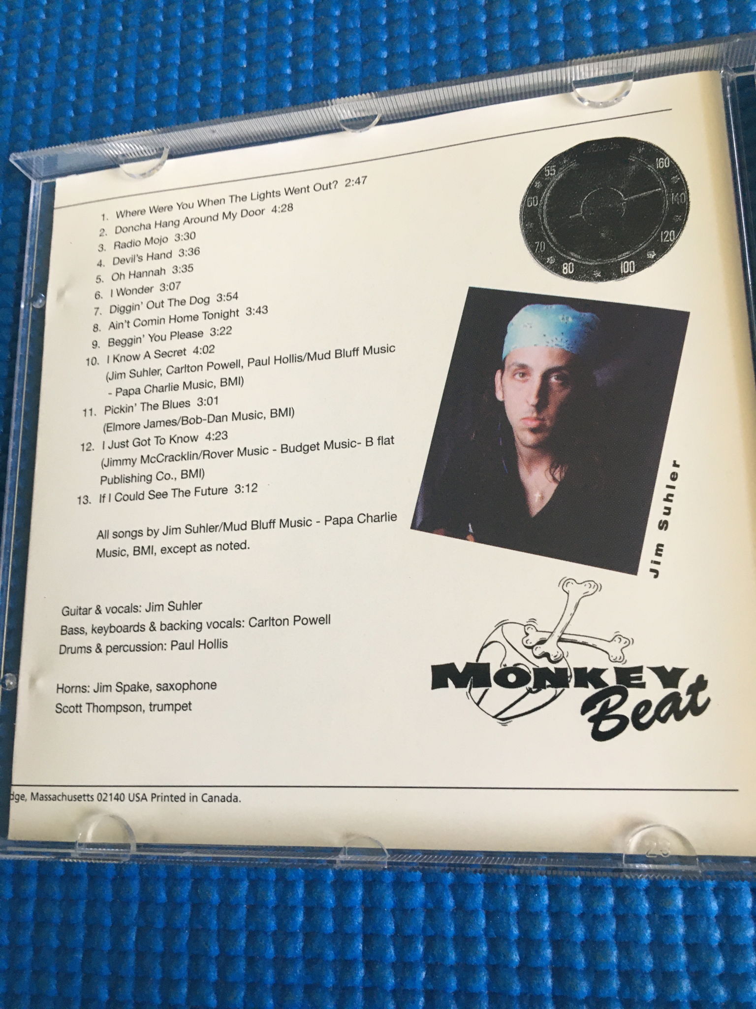 Jim Suhler and Monkey beat Radio mojo cd 1993 lucky 7 lbl 4