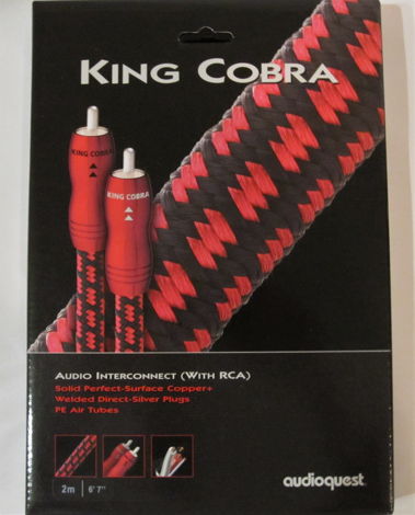 AudioQuest King Cobra Interconnects RCA Pair 2.0M
