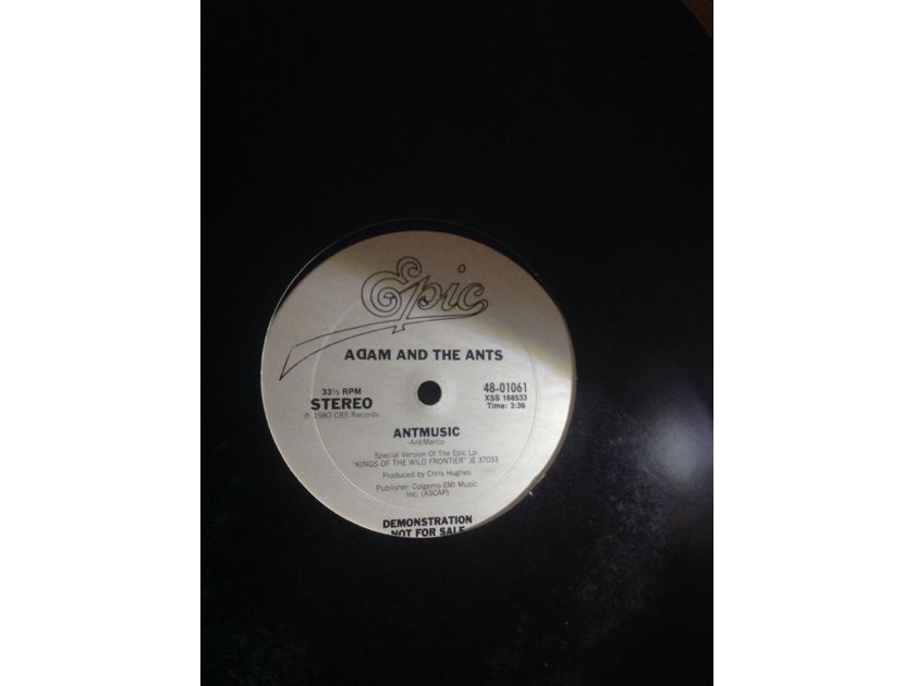 Adam And The Ants - Antmusic/Don't Be There Be Square  Epic Records Promo 12 Inch Single Vinyl NM
