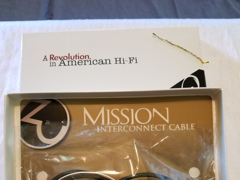 Zu Audio MIssion phono cable For Sale Audiogon