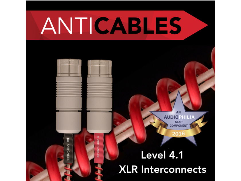 ANTICABLES Level 4.1 Reference PLUS Xhadow XLR Balanced Interconnects