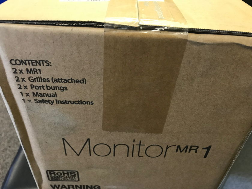 Monitor Audio MR-1 Black Oak Bookshelf Speakers