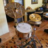 Pearl drums. Zildjian cymbals. Billy Cobham drumsticks. A classic combo.