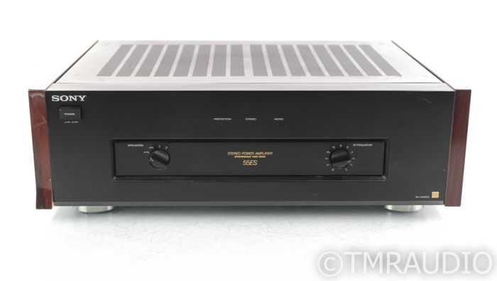 Sony TA-N55ES Stereo Power Amplifier; Wood Side Panels;...