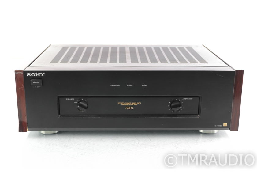 Sony TA-N55ES Stereo Power Amplifier; Wood Side Panels; 55ES (38463)