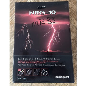 AudioQuest NRG-10 - 6 ft US 3 pole AC power cable