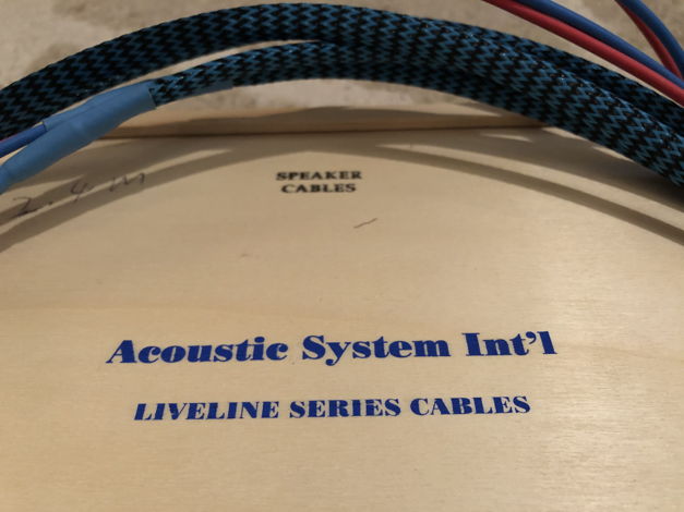 Acoustic System Intl. Liveline speaker cables WOOF!! WO...