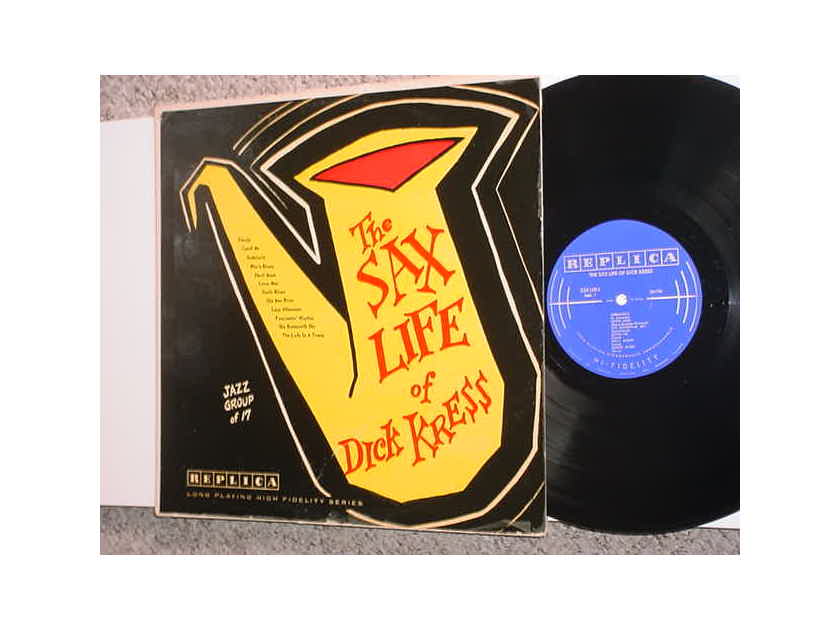 JAZZ The Sax Life of Dick Kress lp record SEE ADD SEAM SPLITS VG+