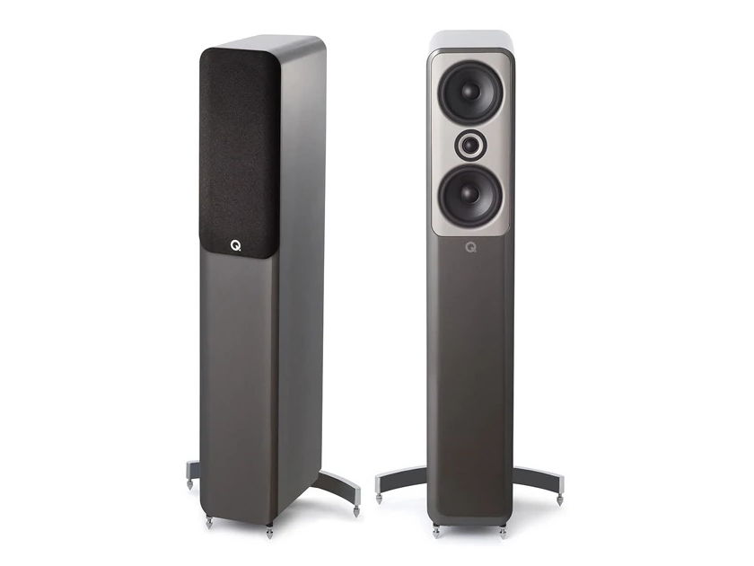 Q Acoustics Concept 50 Speakers. NEW! Silver! $1,000 off MSRP! LAST ONE IN THIS COLOR!