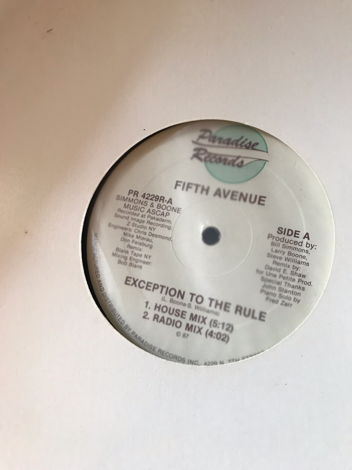 Fifth Avenue - Exception To The Rule  Fifth Avenue - Ex...