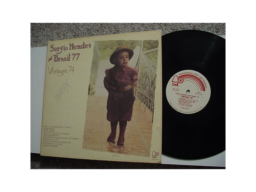Sergio Mendes and Brasill 77 vintage 74 promo lp record BELL RECORDS
