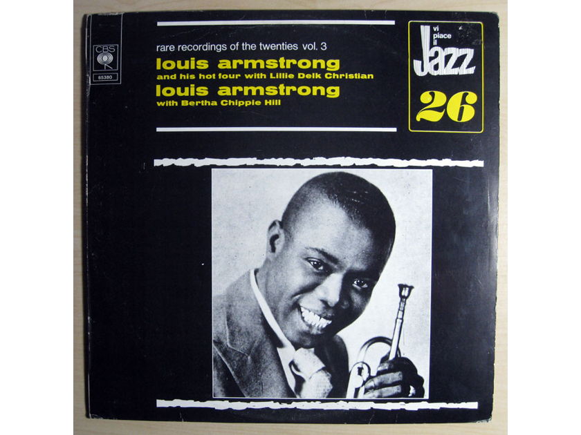 Louis Armstrong And His Hot Four - w/ Lillie Delk Christian / Bertha "Chippie" Hill - Rare Recordings Of The Twenties Vol. 3 1973 CBS 65380
