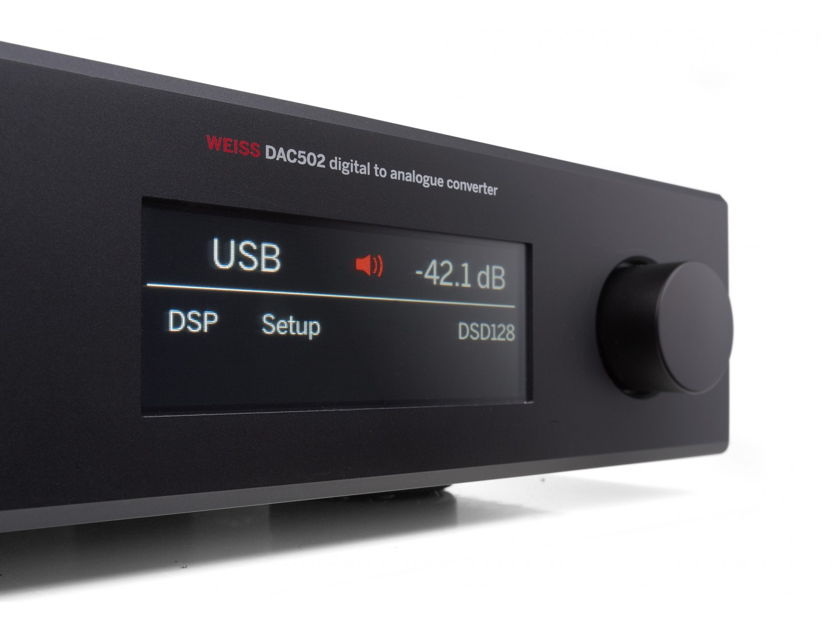 Weiss DAC 502 d/a converter with network renderer/headphone amp—Roon Ready NEW PRICE
