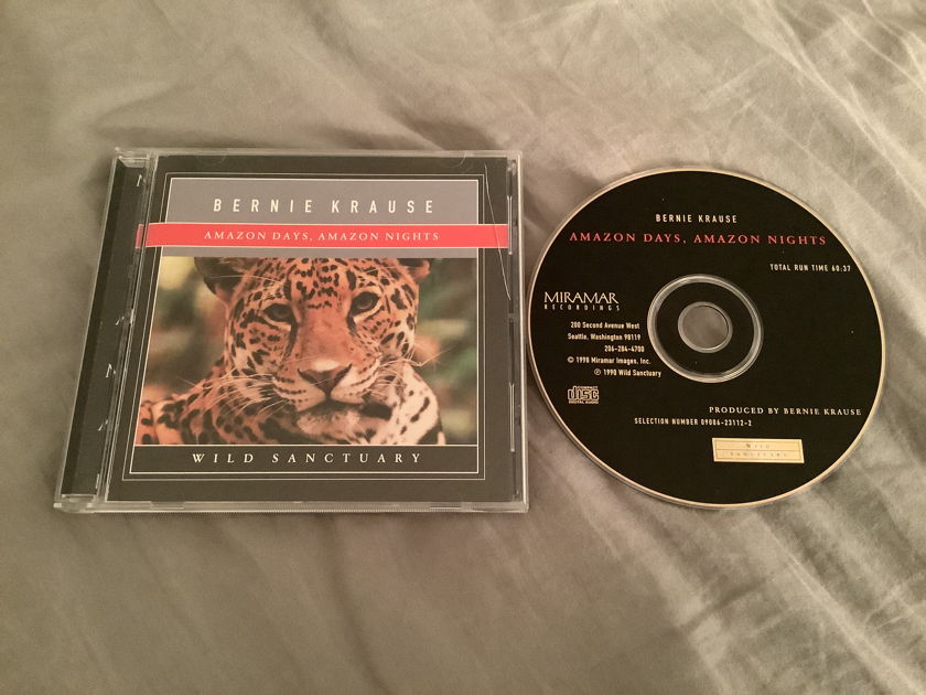 Bernie Krause Gold Colored Compact Disc 1998 Miramar Records  Amazon Days,Amazon Nights