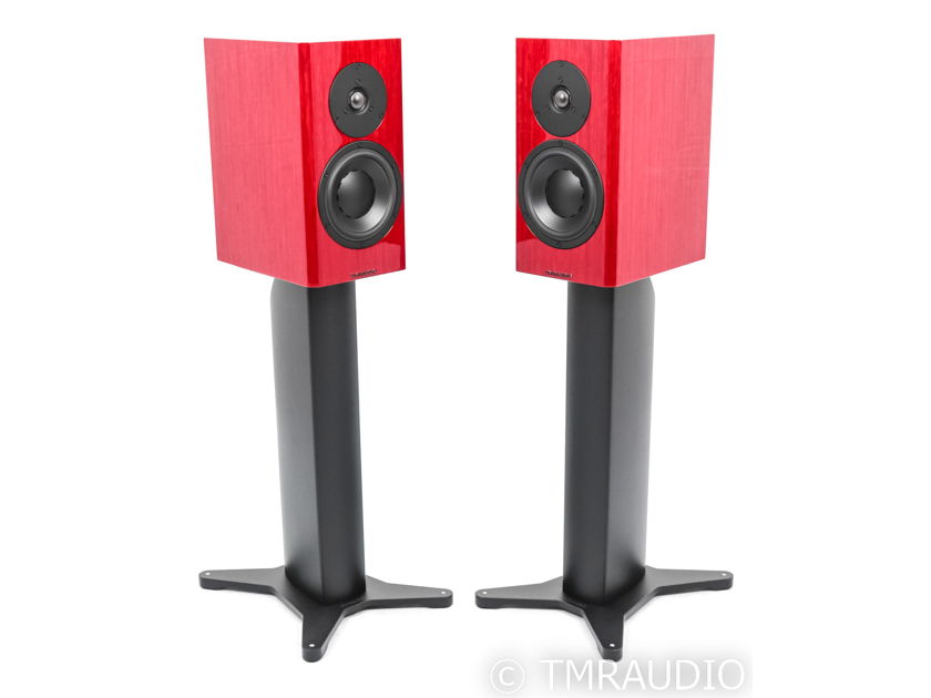 Dynaudio Special Forty Bookshelf Speakers; Red Birch High Gloss Pair w/ Stands (46990)