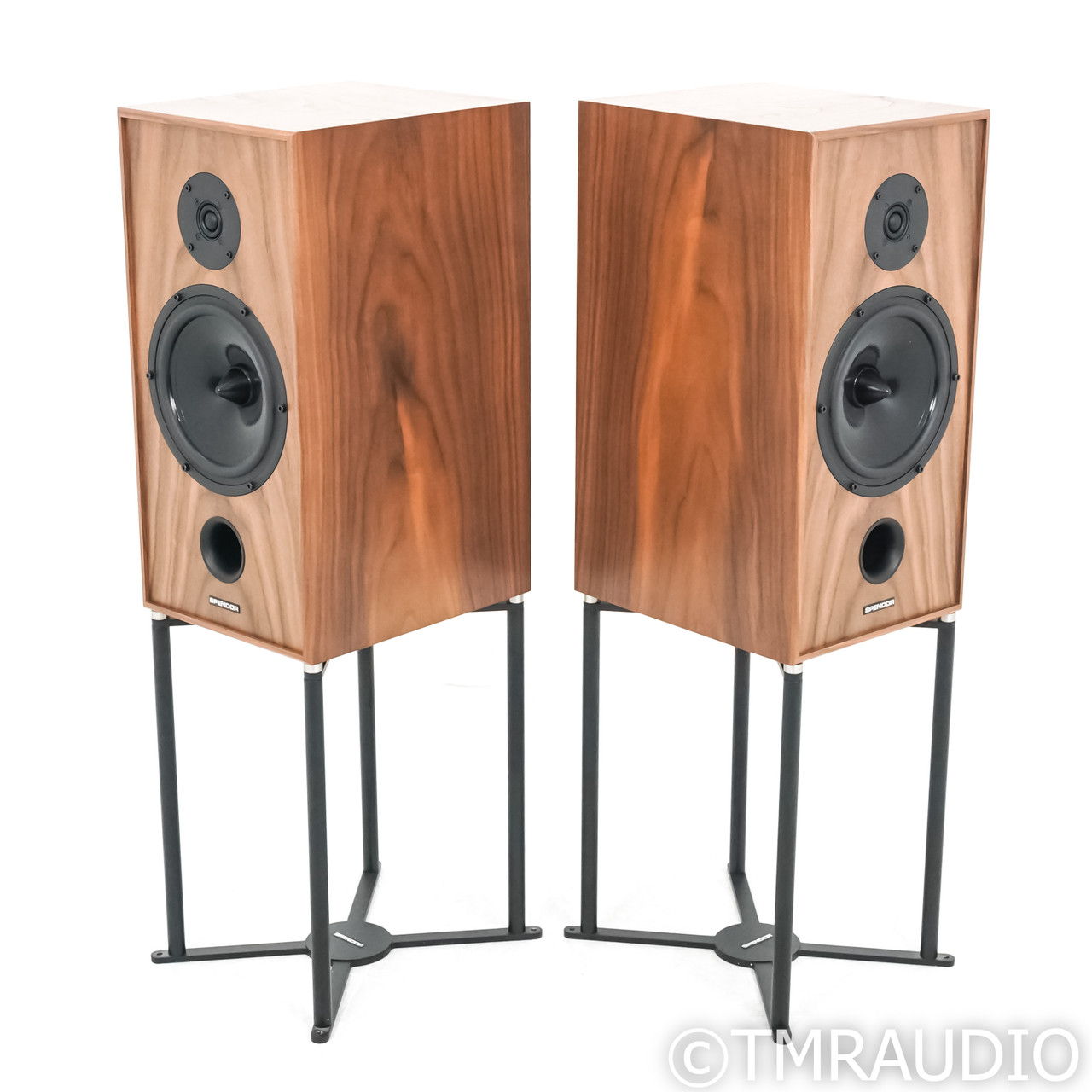 Spendor Classic 2/3 Bookshelf Speakers; Walnut Pair wit... 4