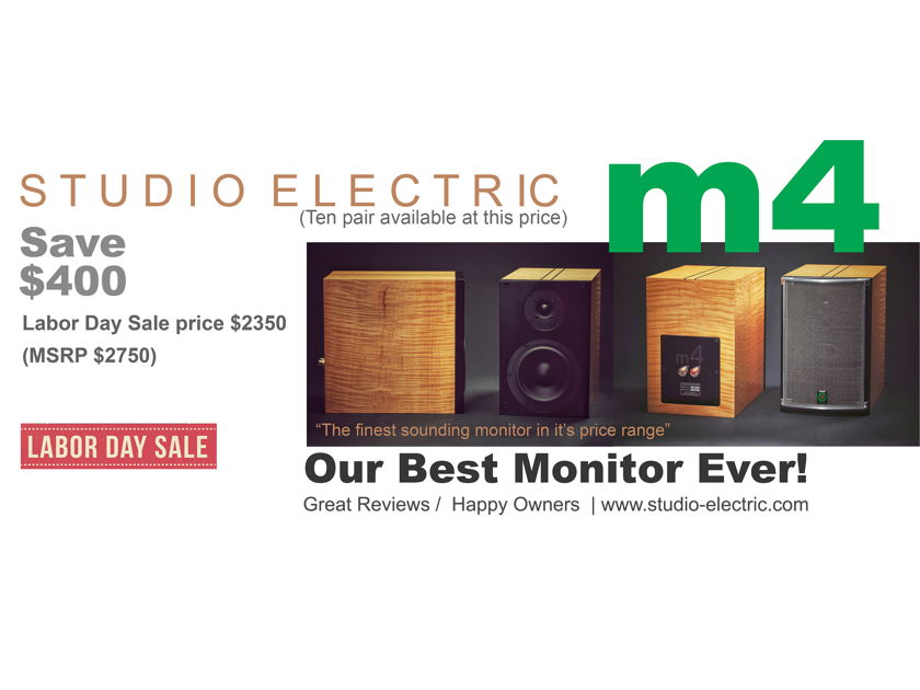 Studio Electric M4 Monitors