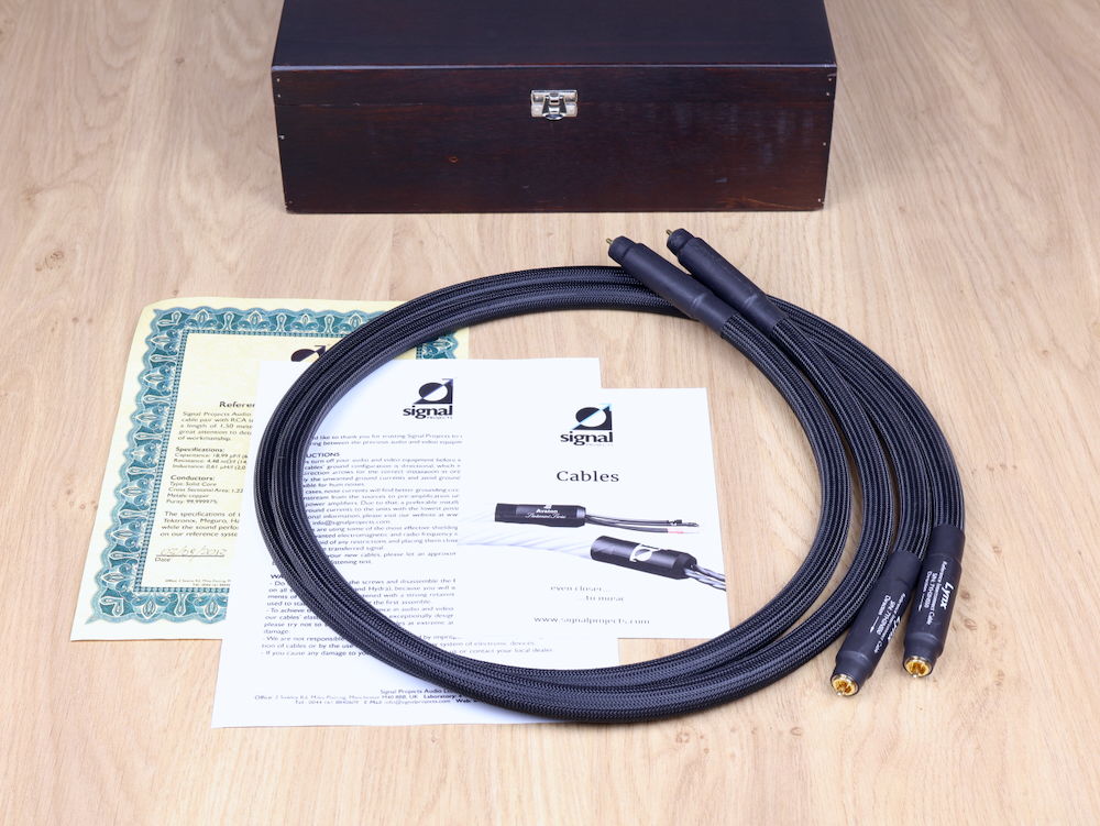 Signal Projects Lynx audio interconnects RCA 1,5 metre