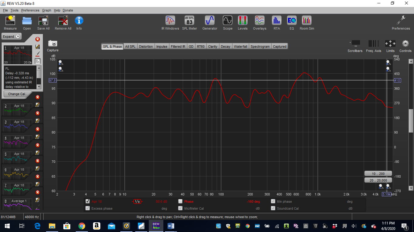 Front Left plus Two JTR S2 subwoofers 