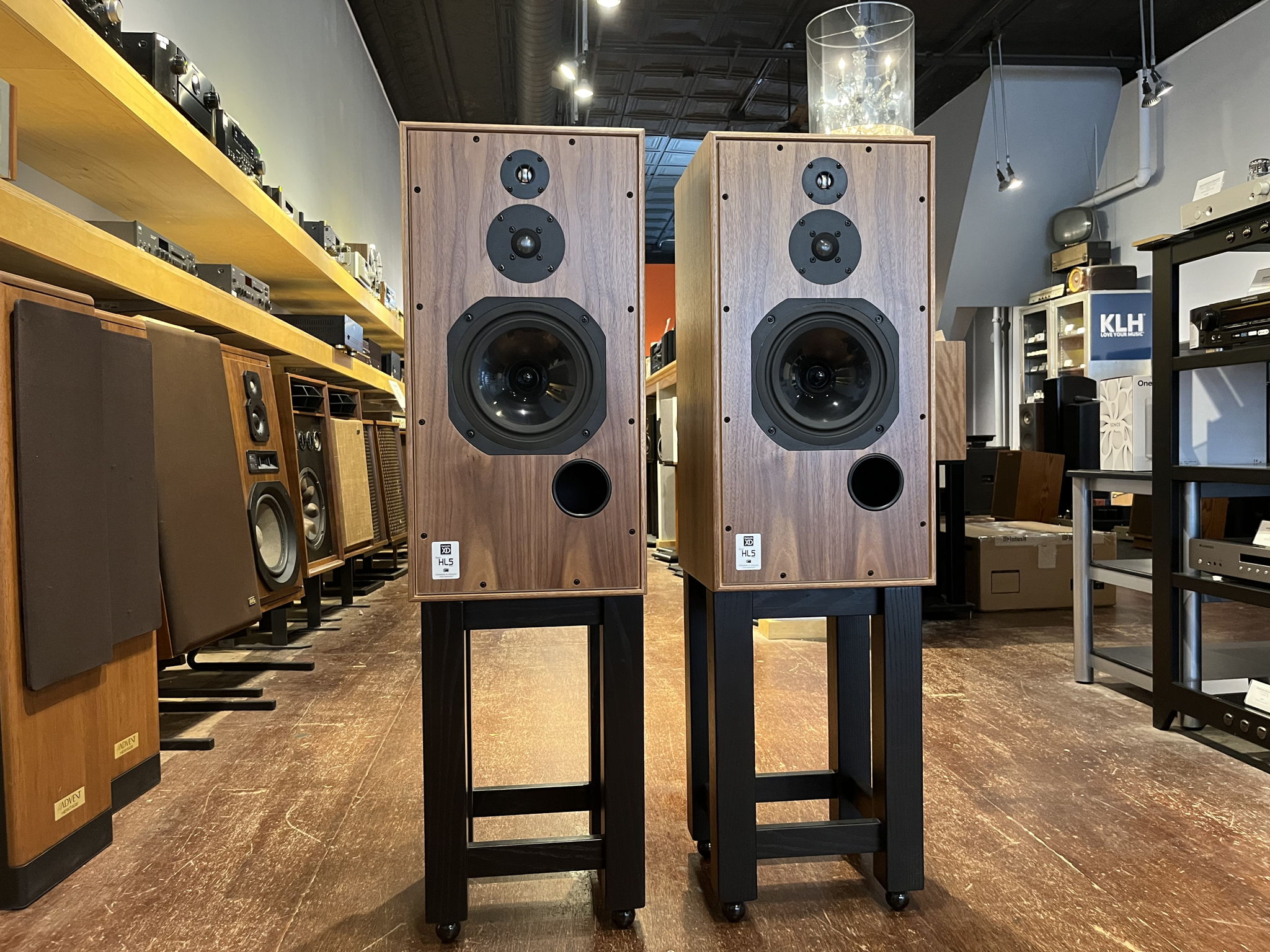 Harbeth Super HL5 Plus XD Loudspeakers in Walnut Finish...