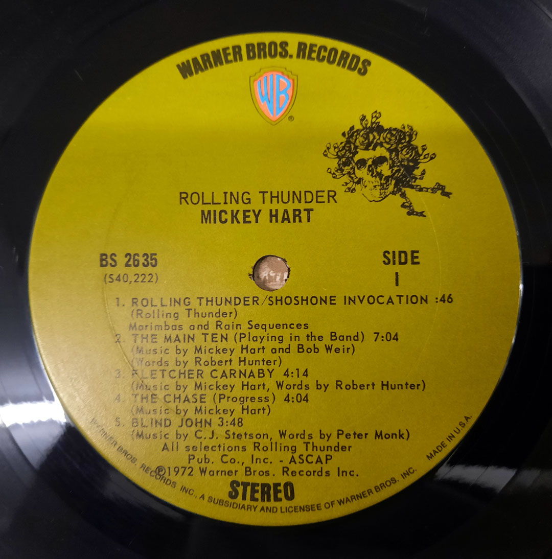 Mickey Hart – Rolling Thunder 1972 NM- ORIGINAL VINYL L... 6