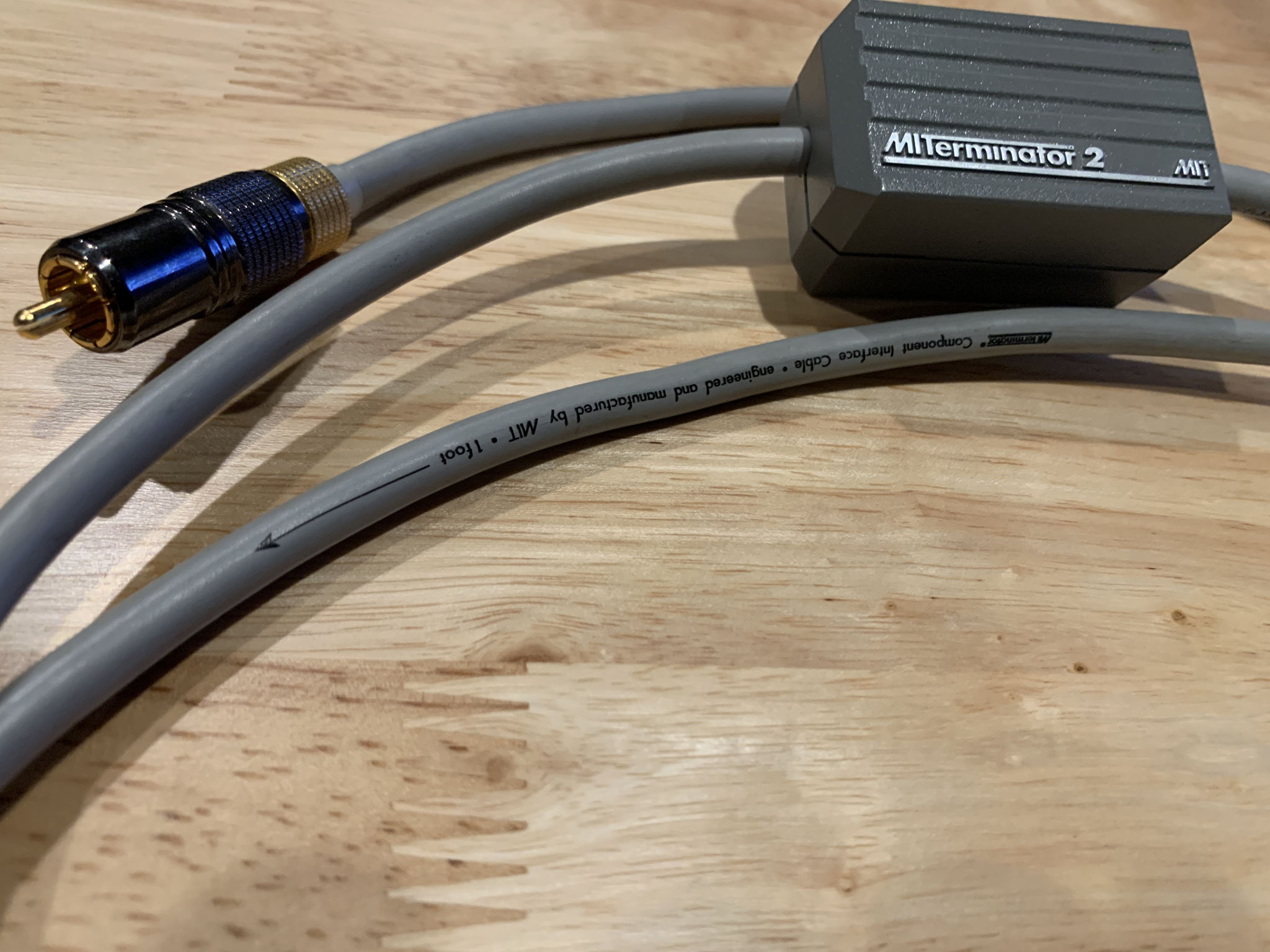 MIT Terminator 2 RCA Interconnects 1m Excellent Condition