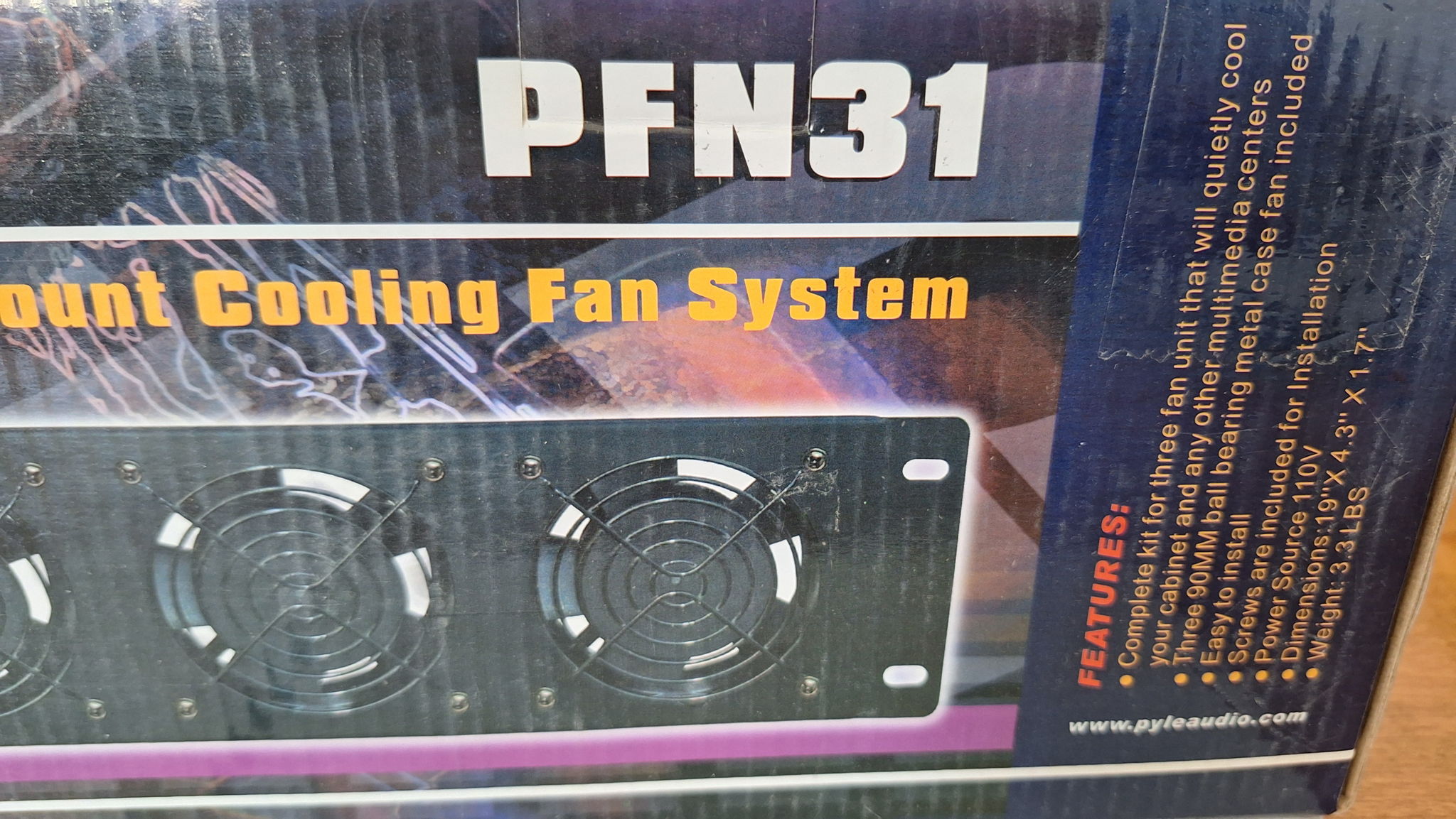 Pyle Pro PFN31 19" RACK MOUNT COOLING FAN SYSYEM 2