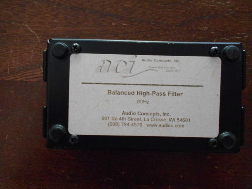Audio Concepts Balanced High Pass Filter 80Hz Passive line level filter OEM by Marchand Electronics