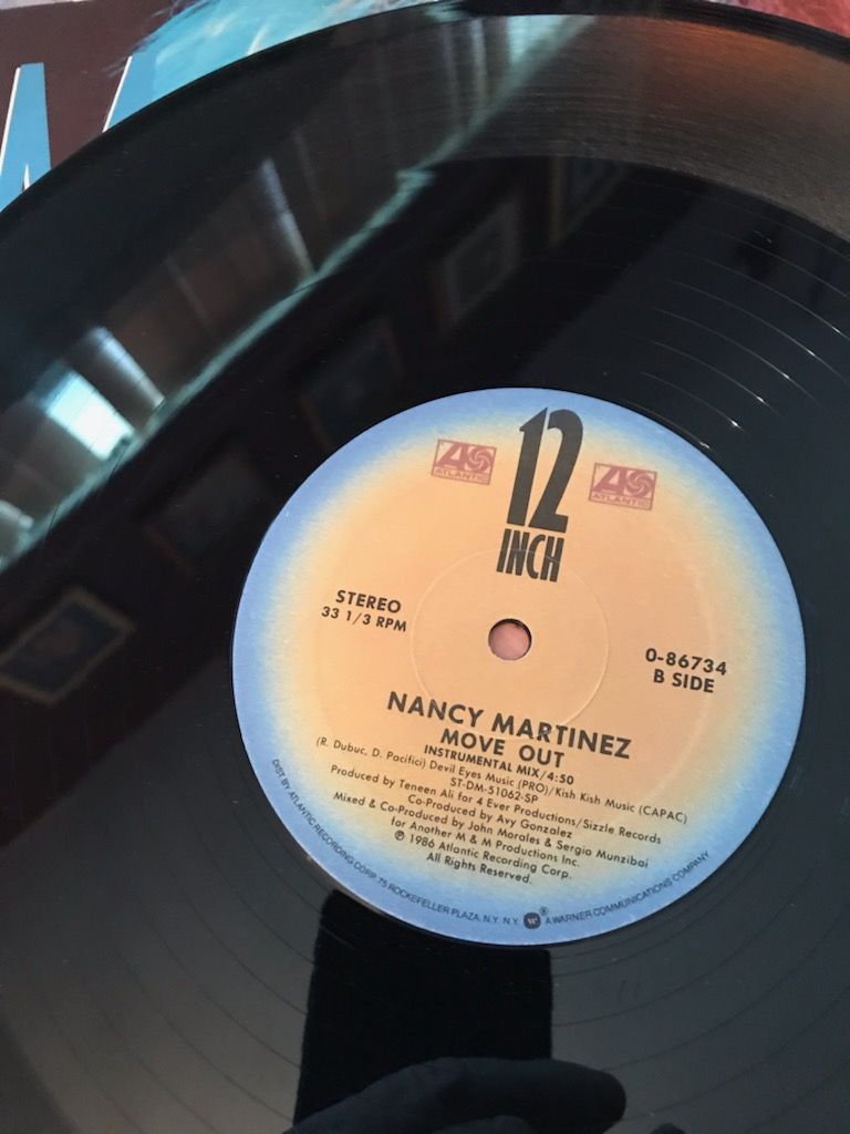 Nancy Martinez-Move Out 12" Single 1986 Electronic Nanc... 4
