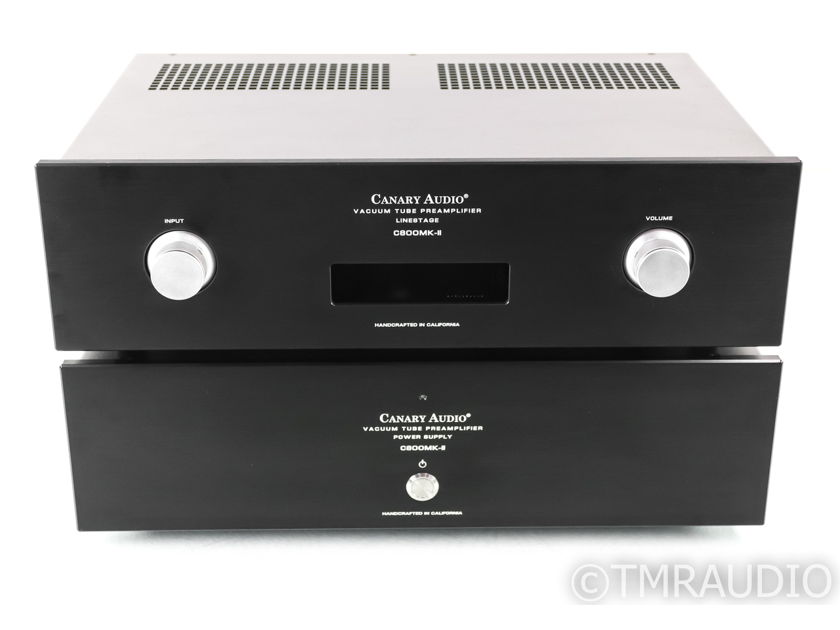 Canary Audio C800MK-II Stereo Tube Preamplifier; C-800 Mark 2 (35025)