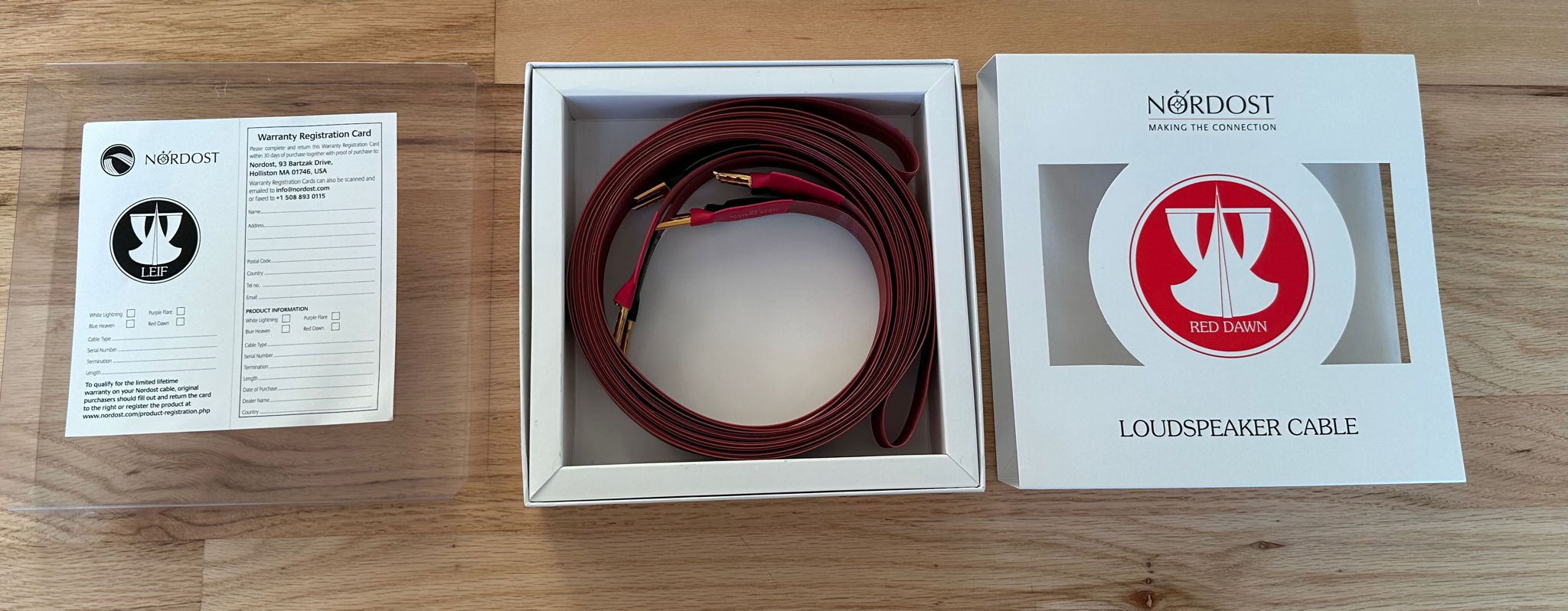 Nordost Red Dawn Speaker Cable 4M (banana to banana) 7