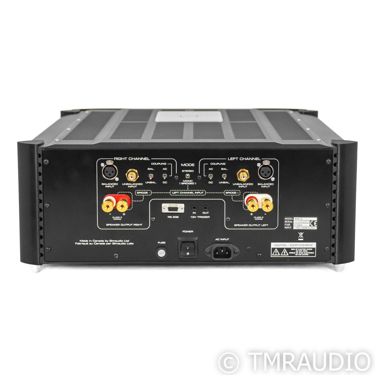 SimAudio Moon 860A v2 Stereo / Mono Power Amplifier; 86... 5
