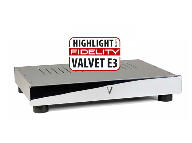 Valvet E3 single-ended Class-A in silver/chrome