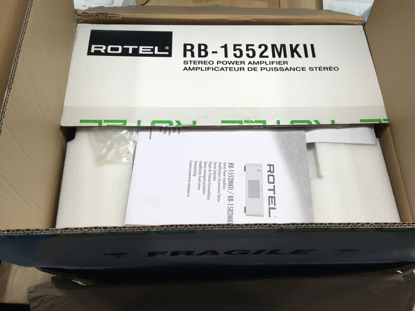 Rotel RB-1552 MK2 Solid State Amplifier 130W x 2