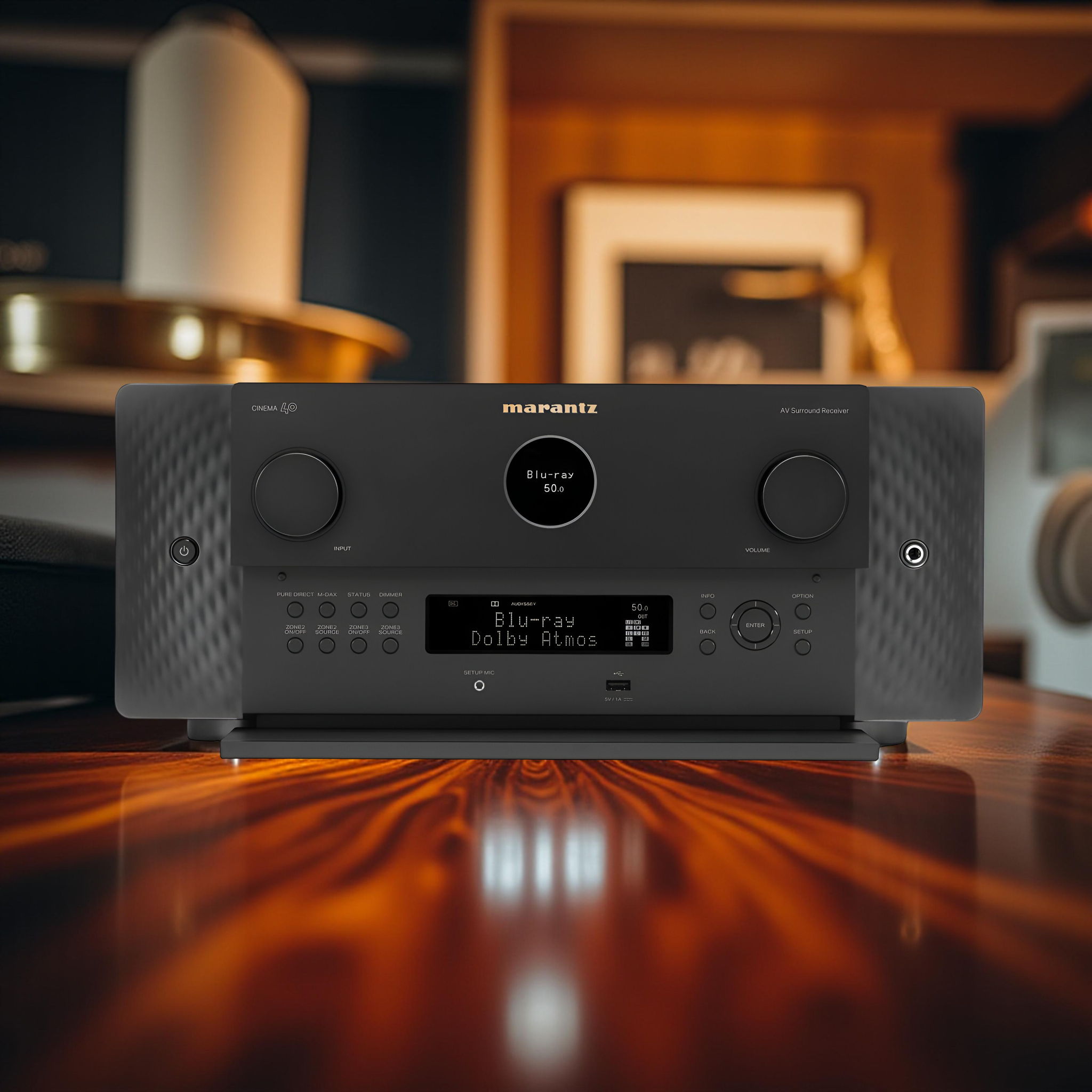 Marantz Cinema 40 A/V Receiver & Music Streamer - Black 4