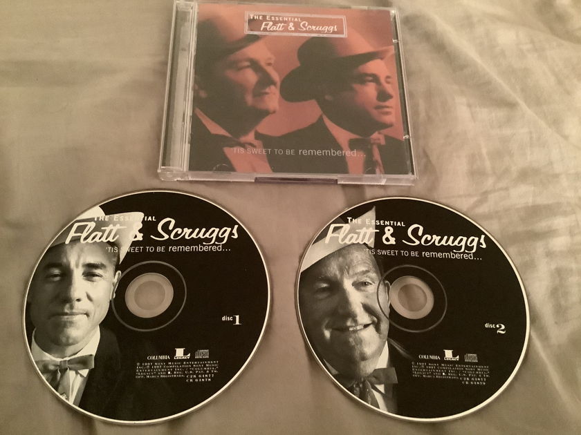 Flatt & Scruggs 2CD Set Columbia Legacy Records  The Essential Flatt & Scruggs’Tis Sweet To Be Remembered