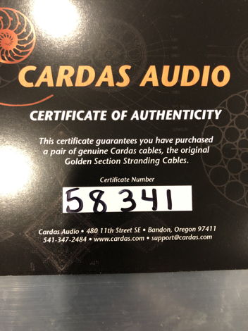 Cardas Audio Golden Presence 2.5M (8.2FT)