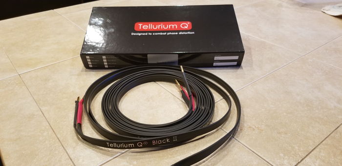 Tellurium Q Black II Excellent Speaker Cable - 3M w/Ban...