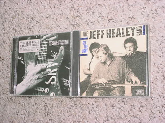 2 CD cd's Jeff Healey band see the light - and Stevie R...