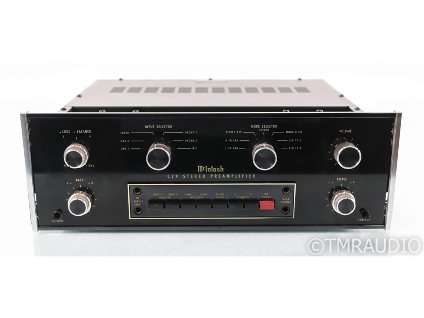 McIntosh C29 Vintage Stereo Preamplifier; C-29; MM Phono; SCR2 Control Relay (41898)