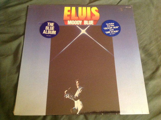 Elvis Presley  Moody Blue Sealed LP Blue Vinyl With Hyp...