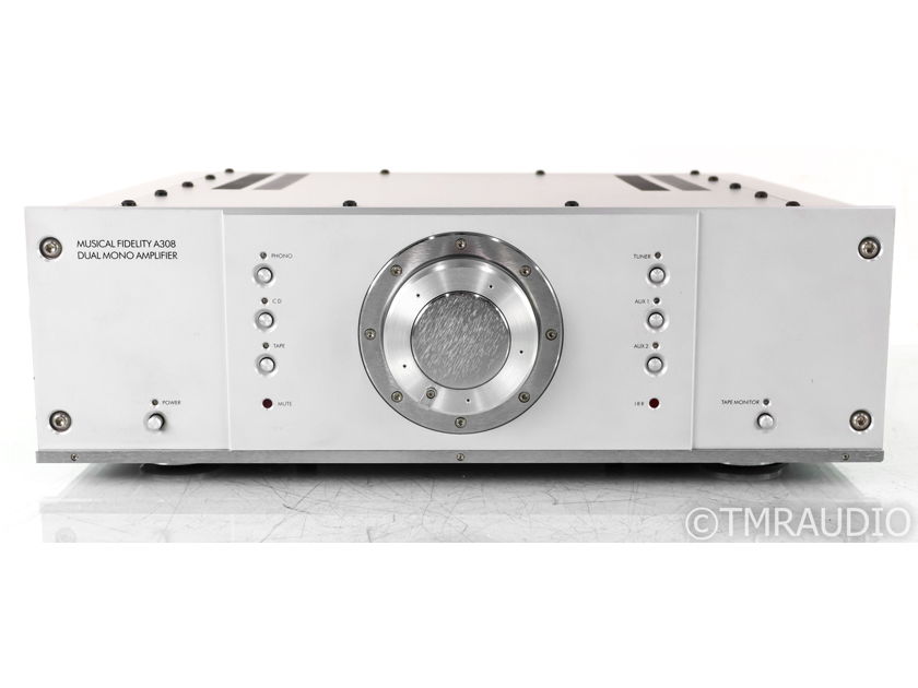 Musical Fidelity A308 Stereo Power Amplifier; A-308; Silver (No Remote) (35834)