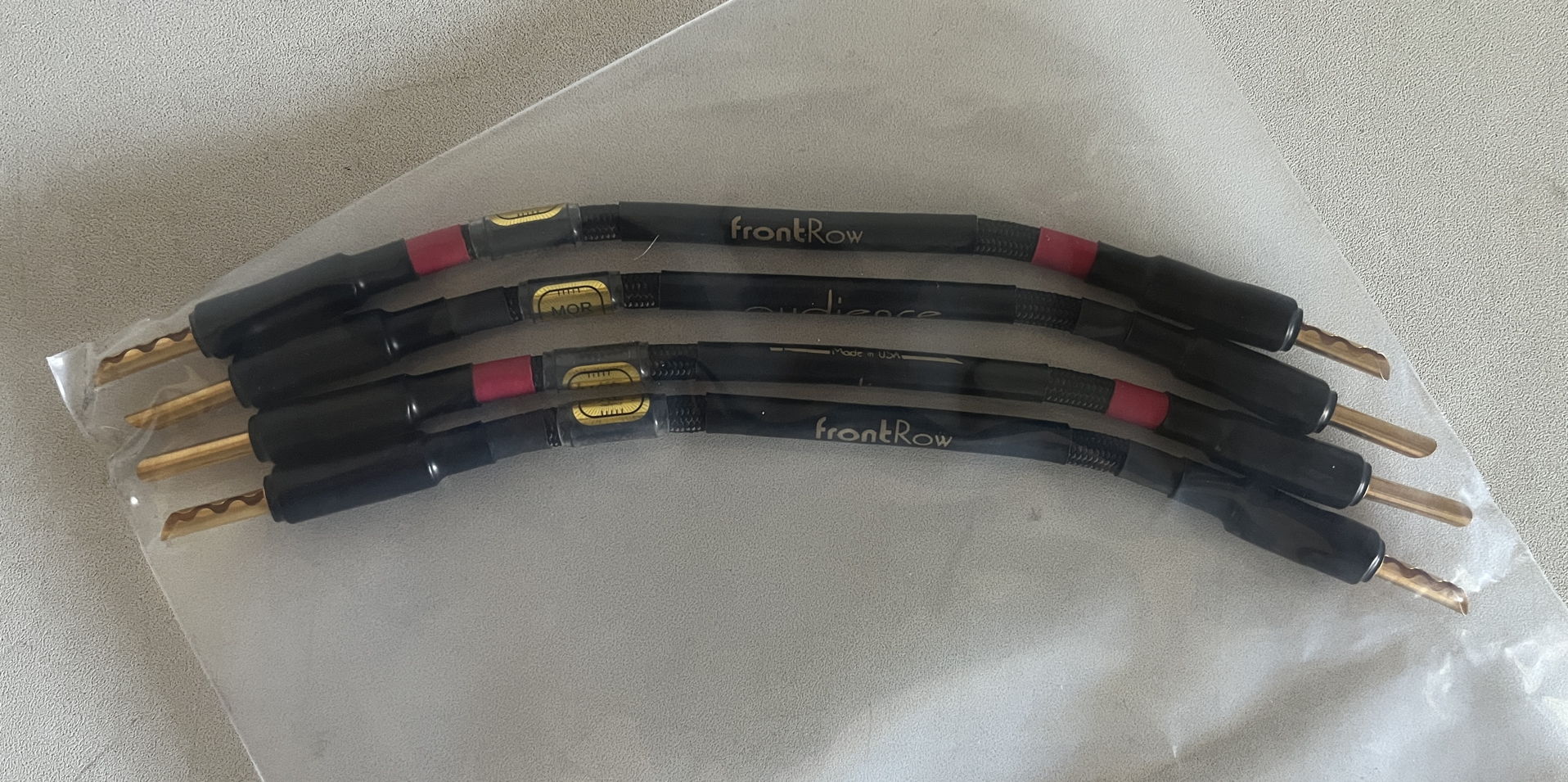 Audience Front Row JUMPER SPEAKER CABLES, 5 INCHES, BAN... 2