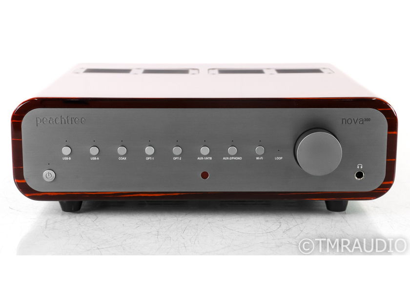 Peachtree Nova300 Stereo Integrated Amplifier; Nova-300; DAC; Gloss Ebony Mocha (35070)